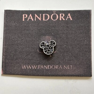 Authentic Pandora 🌟 Mini Floating Locket Pavé Mickey Mouse 🌟 925 ALE - Image 1 of 2