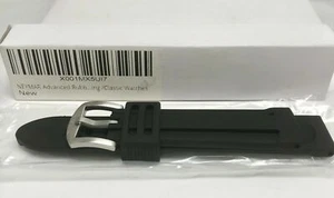Correa de reloj de goma para buceadores profesionales NEYMAR 22 mm NUEVE pulgadas de largo nueva en caja - Imagen 1 de 7
