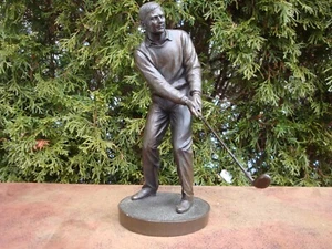 "Chip Shot" Bronze Golfer 9" Sculpture 6/2500 by Genesis EX - Picture 1 of 12
