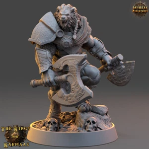 Daybreak Miniatures Kings of Karmaaz King Heartrender - 32mm Lionmen Beastmen - Picture 1 of 3