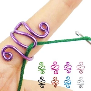 Handmade Crochet Tension Ring Lefties & Righties Yarn Tension Control Ring Adjus - Picture 1 of 7