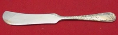 Antiguo esparcidor de mantequilla de plata esterlina grabado por Kirk diseño FH 5 3/8" Foto 1 de 2