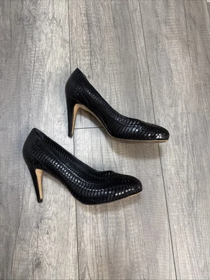 Cole Haan Women’s Size 7.5B Black Basket Weave Pumps - Image 1 of 4