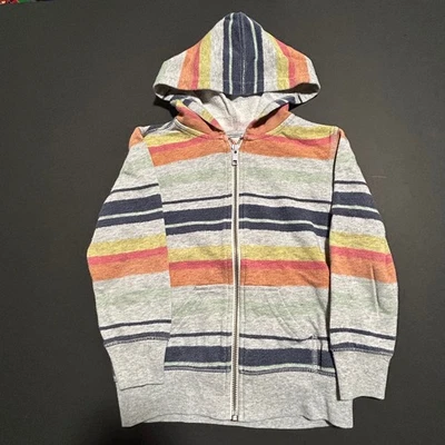 Chaqueta con Capucha Gymboree Rayas Cremallera Niños XXS 3 Multicolor Mezcla de Algodón Foto 1 de 4