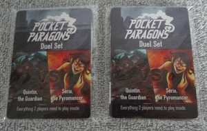 PAIR OF POCKET PARAGONS DUEL SET QUINTON [GUARDIAN] V SERIS [PYROMANCER] NEW - Picture 1 of 2