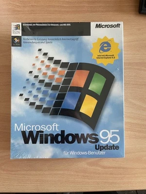 Microsoft Windows 95 Update DE | Neu & OVP | Internet Explorer 4.0 | Vintage Sam - Bild 1 von 2