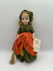 Madame Alexander Vintage "Poor Cinderella" Puppe #1540 13" grünes Kleid mit Etikett & Besen - Bild 1 von 22