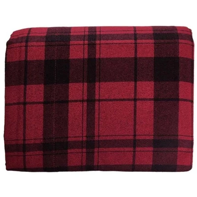 Juego de sábanas de franela Cuddle Duds rojo y negro a cuadros queen ropa de cama Foto 1 de 3