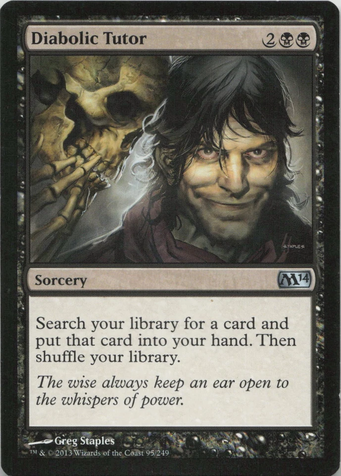 Diabolic Tutor U Magic 2014 (M14) 95 - LP MTG - Image 1 of 1