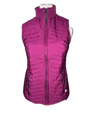 Chaleco acolchado acolchado T By Talbots para mujer LP Petite púrpura acogedor Foto 1 de 4