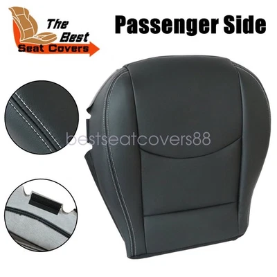 Passenger Side Bottom Leather Seat Cover Black For 2009 - 2014 Mazda MX-5 Miata - Image 1 of 4