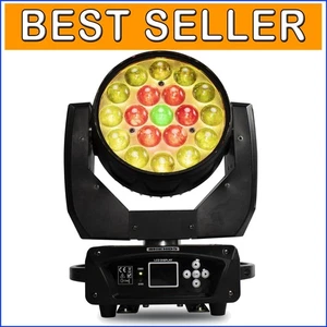 Versatile 19x15W RGBW Moving Head Stage Light - Perfect for Any Celebration - Picture 1 of 11