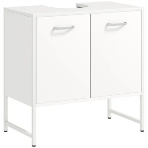 HOMCOM Bathroom Under Sink Cabinet for Basin without or with Pedestal White - Picture 1 of 11