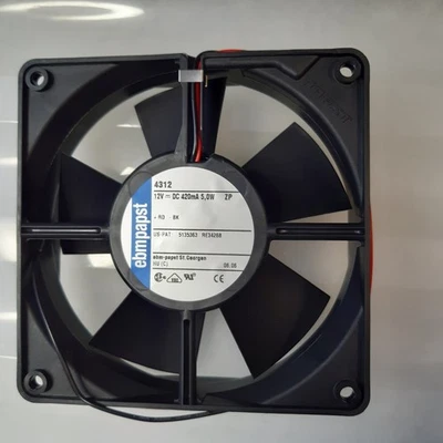 EBMPAPST DC Lüfter 4312 Axial 12VDC 4,425A 5W  119x119x32 Ball Bearing - Bild 1 von 4