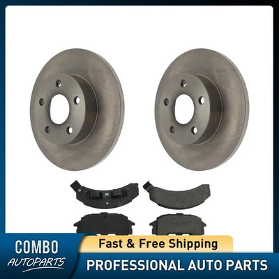 Juego de pastillas de freno de disco traseras rotor para Pontiac Fiero 1984-1987 Foto 1 de 4