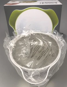 Tazón de nuez/oliva contemporáneo Joseph Stone color 6,5" x 5,5" nuevo en caja - Imagen 1 de 7