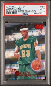 2013-14 Fleer Retro - 1996-97 Skybox Premium LeBron James #109 Star Rubies /150 - Picture 1 of 2