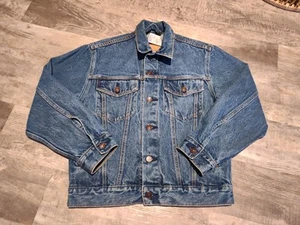 Levis Strauss Signature Standard Trucker Jean Jacket Denim Unisex Medium EUC - Picture 1 of 17