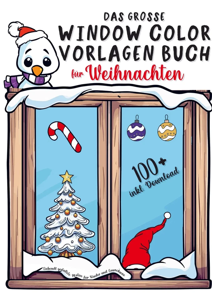 Das große Window Color Vorlagen Buch für Weihnachten: Liebevoll gestaltete... - Bild 1 von 1