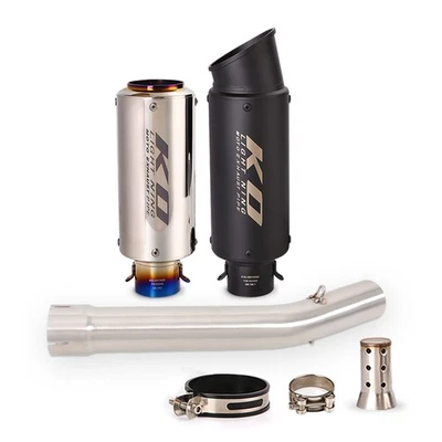 Sistema de escape deslizable tubo medio 51 mm puntas silenciadoras para Yamaha YZF R6 1998-2005 - Imagen 1 de 4