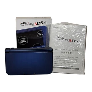Nintendo Nuevo 3DS LL XL Azul Metálico con CAJA JAPÓN Probado Funcionando - Imagen 1 de 18