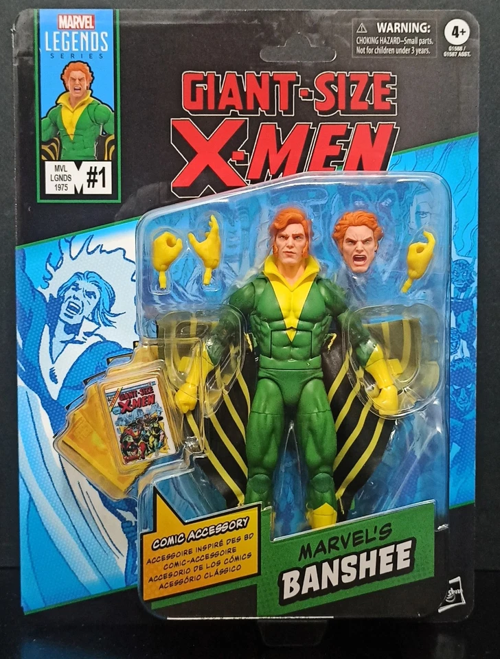 Hasbro 2025 Marvel Legends Comic Series Banshee X-Men 6" Figure