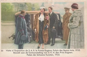 QUEEN ASTRID #20 belgium CHOCOLATE cote d'or AD CARD 1930's -  ROYALTY VINTAGE - Picture 1 of 2