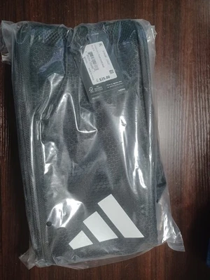 adidas Stadium 2 Team Shoe Bag, Black/White, One Size - Image 1 of 3