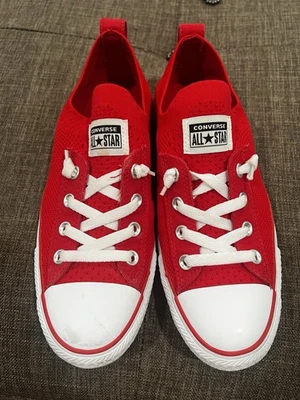 Converse Chuck Taylor All Star  Size 8 Classic Red Canvas Low Top Sneakers - Image 1 of 4
