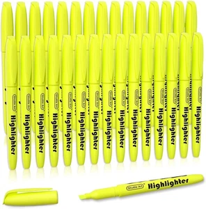 Resaltadores Amarillos Shuttle Art, Paquete de 30 1 Cuenta (Pack de 30), 30 - Imagen 1 de 7