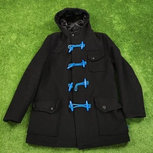 Chaqueta de abrigo Schott x DC para hombre mezcla de lana mediana negra... - Imagen 1 de 18