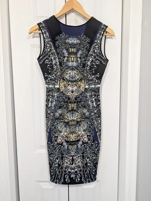 Vestido lápiz recto para mujer Clover Canyon talla XS hasta la rodilla multicolor Foto 1 de 4