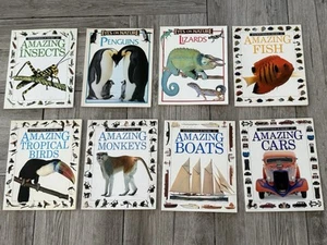 8 VINTAGE Eyes on Nature Books Exploring Life Science Animals Eyewitness Juniors - Picture 1 of 9