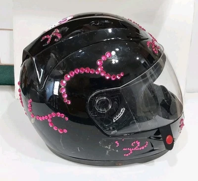 Casco de moto vintage para niñas. Mediano. Foto 1 de 4