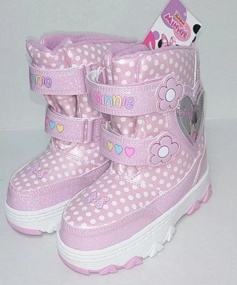 Disney Junior Minnie Mouse Girls Snow Boots Size 11 Purple New with Tags ! - Image 1 of 4
