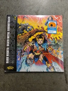 DC Comics Dark Nights Death Metal Soundtrack 2LP Orange Vinyl Walmart Exclusive - Picture 1 of 6
