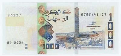 Algeria 1000 Dinars 1-11-2018 Pick 146 UNC Uncirculated Banknote - Image 1 of 2