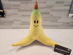 NEU Nintendo Super Mario Kart Happy Banana Peel 10 Zoll Plüschpuppe 2024 Good Stuff - Bild 1 von 14