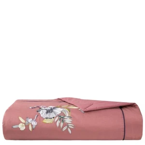 YVES DELORME belle de nuit courtepointe / silk counterpane 150 * 220 cm NEUF - Foto 1 di 6