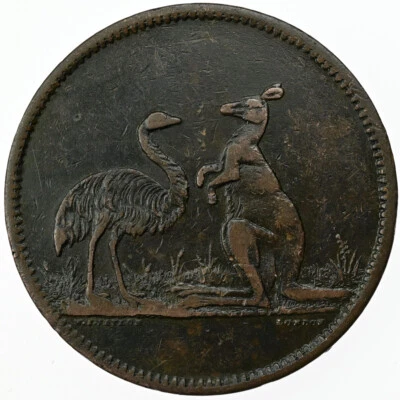 AUSTRALIA 1 Penny Token (c.1857) VF Flavelle Bros. & Co, Sydney, New South Wales - Image 1 of 2