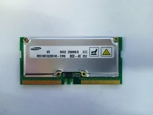 Samsung MS18R1628EH0-CM8 256MB/8 800-40 RDRAM Rambus Laptop Memory ECC - Picture 1 of 2