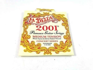 Cuerdas para Guitarra La Bella 2001FM Flamenca Medianas Negras Nylon Plateado Herida - Imagen 1 de 5