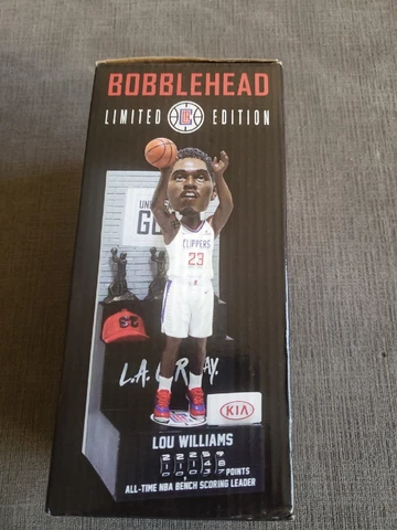 NBA LA Clippers Bobblehead Lou Williams With Sixth Man Trophies! Brand New In Cover