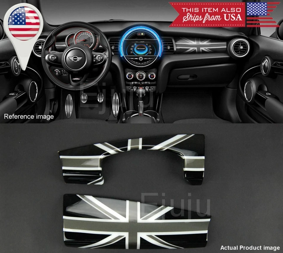 Capa painel cinza Union Jack bandeira do Reino Unido para 14-17 Mini Cooper F55 F56 - Imagem 1 de 1