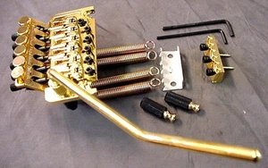 PUENTE DE GUITARRA GOLD FLOYD ROSE TREMOLO - CUERDA DE EXTREMO DE BOLA - Imagen 1 de 4