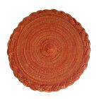 Non-Slip Braided Placemats Round Coaster Woven Placemats  Dining Tables