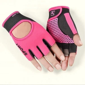 Biking Gloves Kids Boys Girls Cycling Exercise Gloves Half Finger - Picture 1 of 11