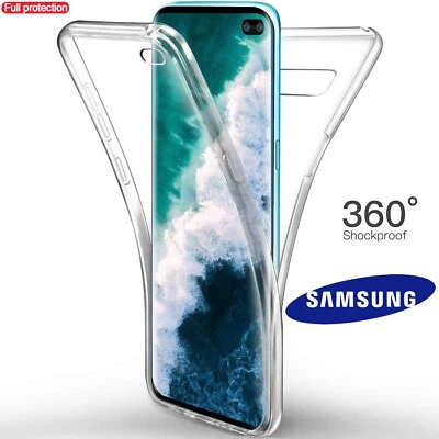 COVER per SAMSUNG GALAXY S10 / S10e CUSTODIA Fronte Retro 360 TPU