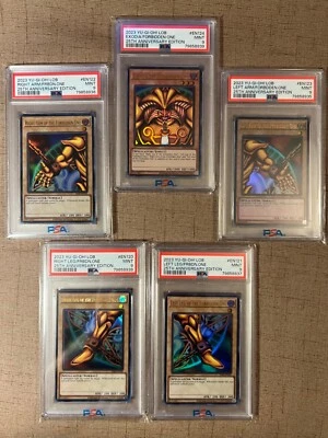 PSA 9 YuGiOh 2023 Exodia Complete Full Set LOB 120-124  Ultra Rare ALL PSA 9 - Image 1 of 4