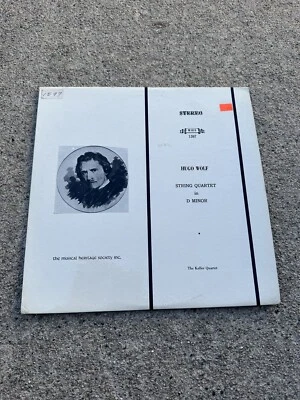 Hugo Wolf: String Quartet in D Minor (1860-1903) Vinyl - Image 1 of 3